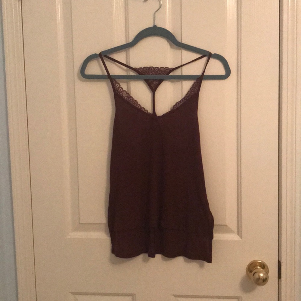 Maroon Racerback Tank